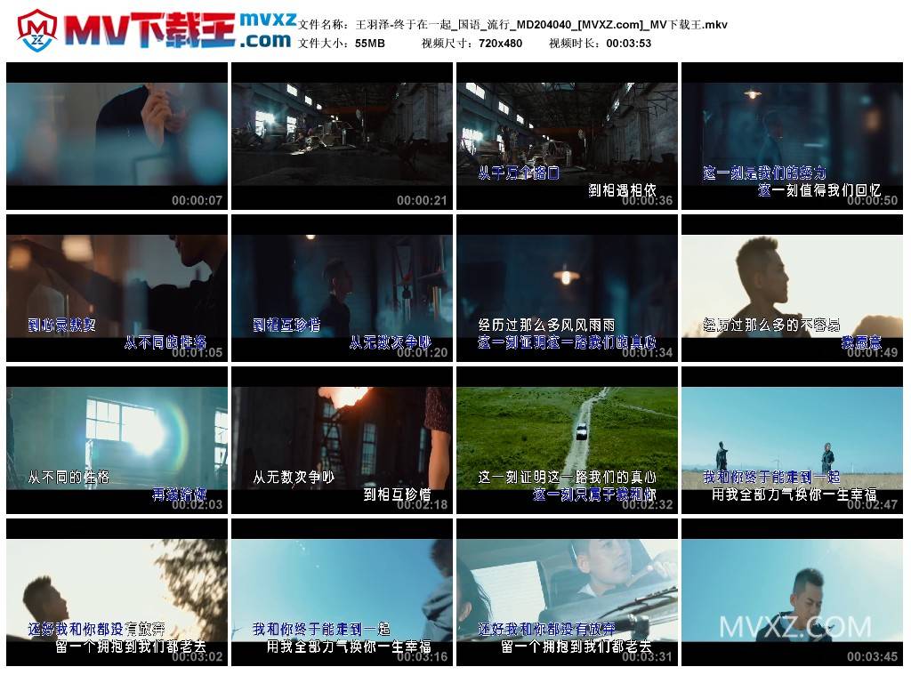 王羽泽-终于在一起_国语_流行_MD204040